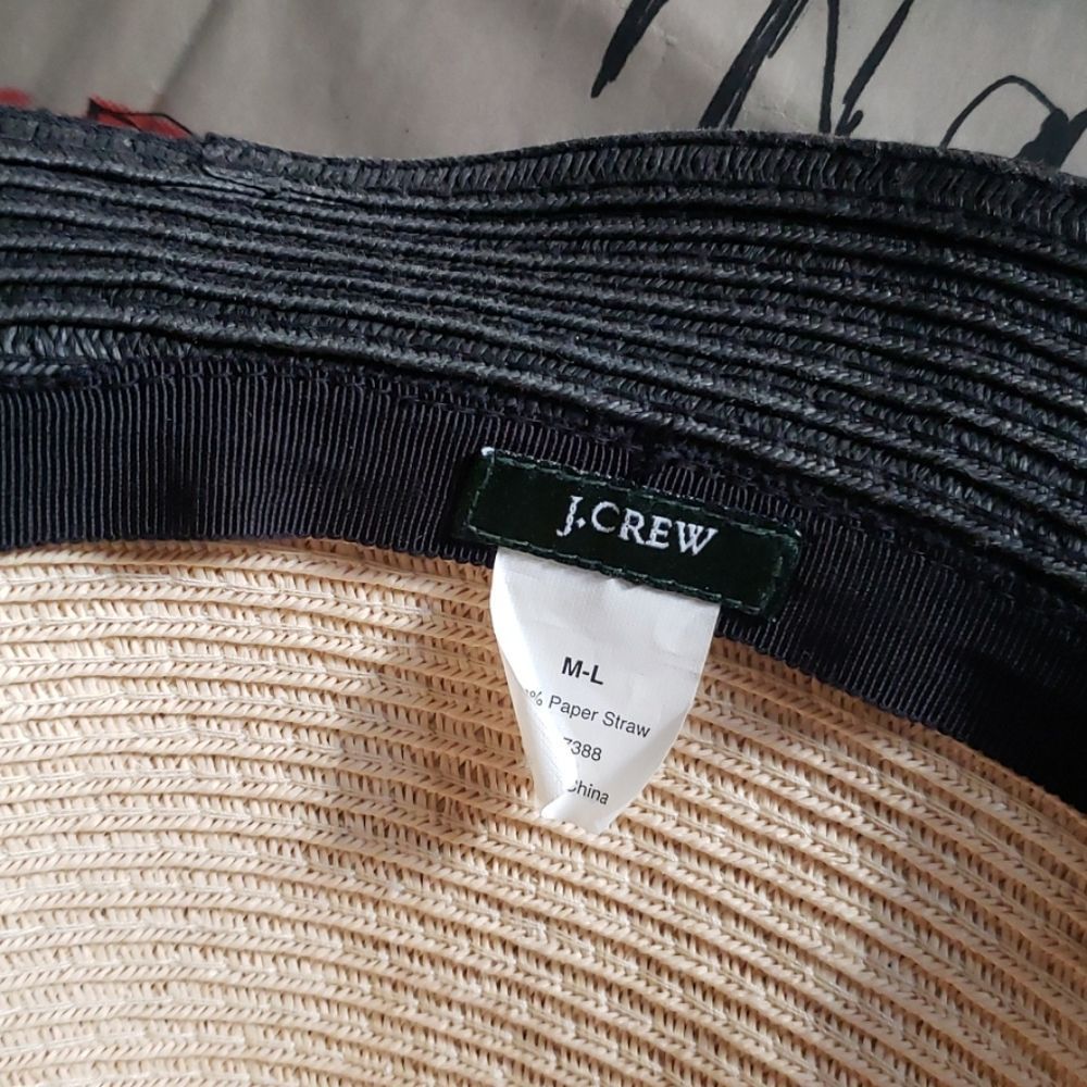 J. CREW straw fedora hat - Picture 7 of 9